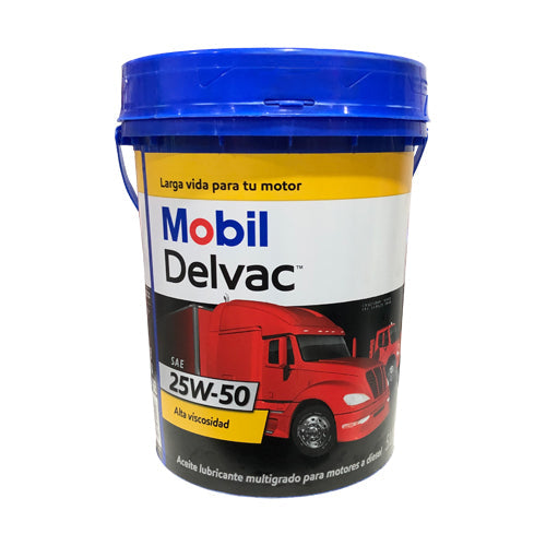 Aceite Delvac Turbo Balde (Sae 25W-50) Mobil